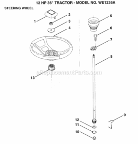 Part Location Diagram of 133741 Weed Eater Sub 150547